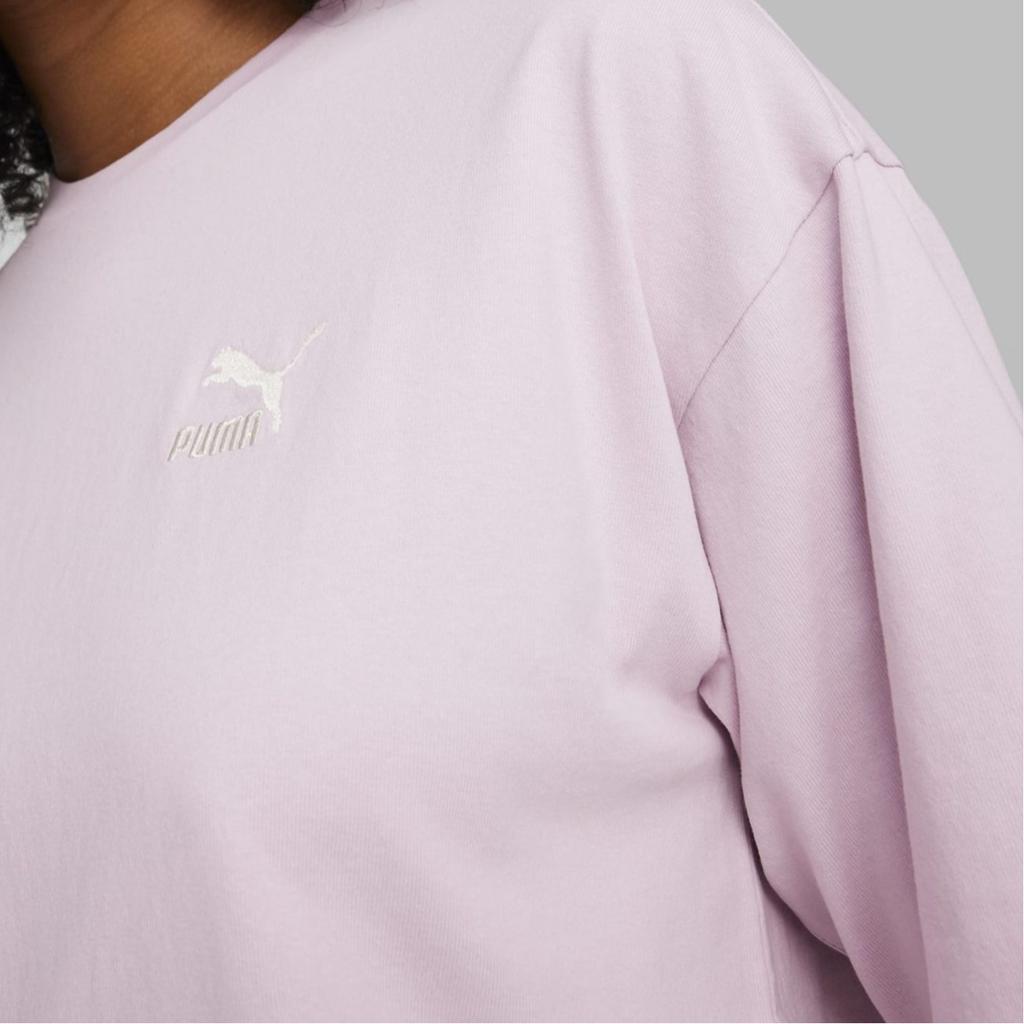Puma Better Classics Tee Solid Color Casual Straight Fit Crew Neck Short Sleeve T-Shirt Unisex Tops Pink 679188-60