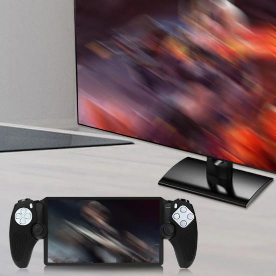 1 par handkontrollskydd Silikon Delat Skyddande Hölje Handkontrollhud för PS5 Mjuk Handhållen Spelkonsolväska för PlayStation Portal