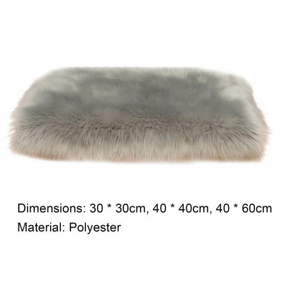 Yousheng Exquisite Workmanship Doormat Wide Application Polyester Faux Fur Sheepskin Simple Area Rug for Home