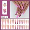 O2 Long Wearable Removable Nail Patches: Pointed Press-On False Nails for Nail Art