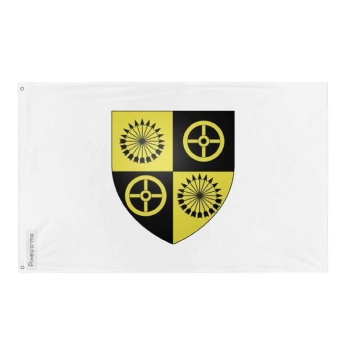 Drapeau Delson – 192 x 288 cm – Polyester Résistant – 2 Œillets en Métal – Usage Intérieur / Extérieur – Pixelforma chiaro