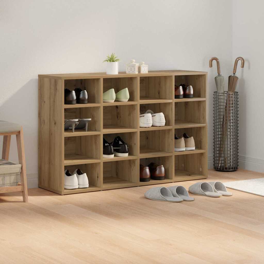 Shoe Cabinet Artisan Oak 103 X 30 X 67 Cm Particleboard