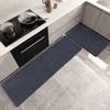 Kitchen Floor Mat Non-slip Rub Clean Household Long Strip Simple Absorbent Oil Absorbent Foot Mat Oil Resistant Carpet Dirty Mat