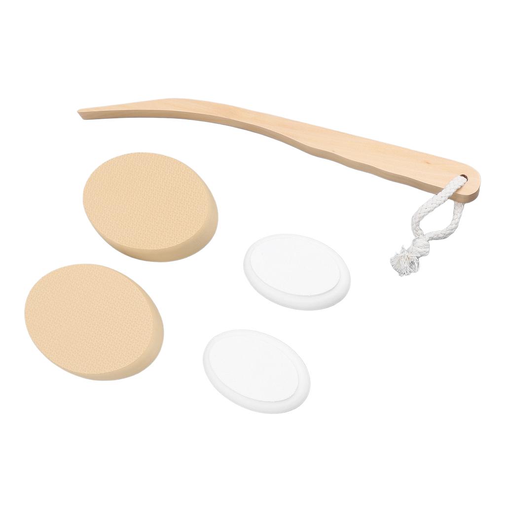 Lotion Applicator Long Handle Back Cream Applicator with 4 Replaceable Pads for Elderly Women