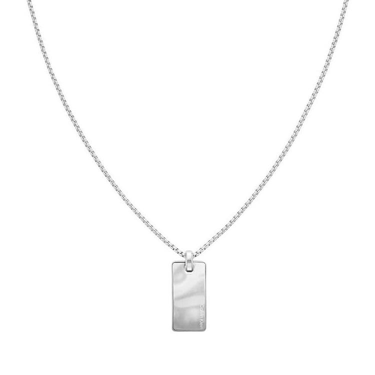 Calvin Klein Solid Color Design - Necklace Men accessories Silver CKJ35100033 F,Silver