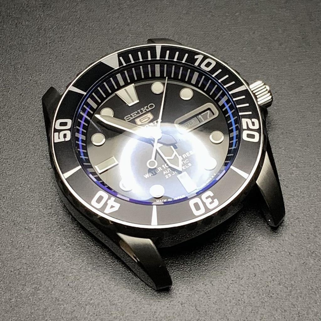 SEIKO ORIENT Compatible Sapphire Crystal Double Dome Blue AR MOD Custom Part SNZF15 SNZF17/ 31x5.0x2.7mm 7S36-03C0