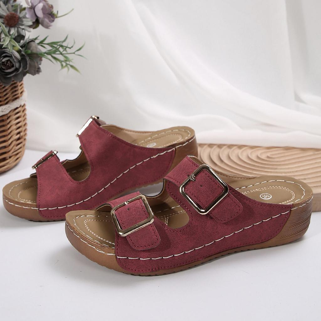 Women Hot Open Toe Sandals Crystal Beach Flip Flops Female Students Korean Fashion Wear Summer Flat Sandal Chunky Sandalias