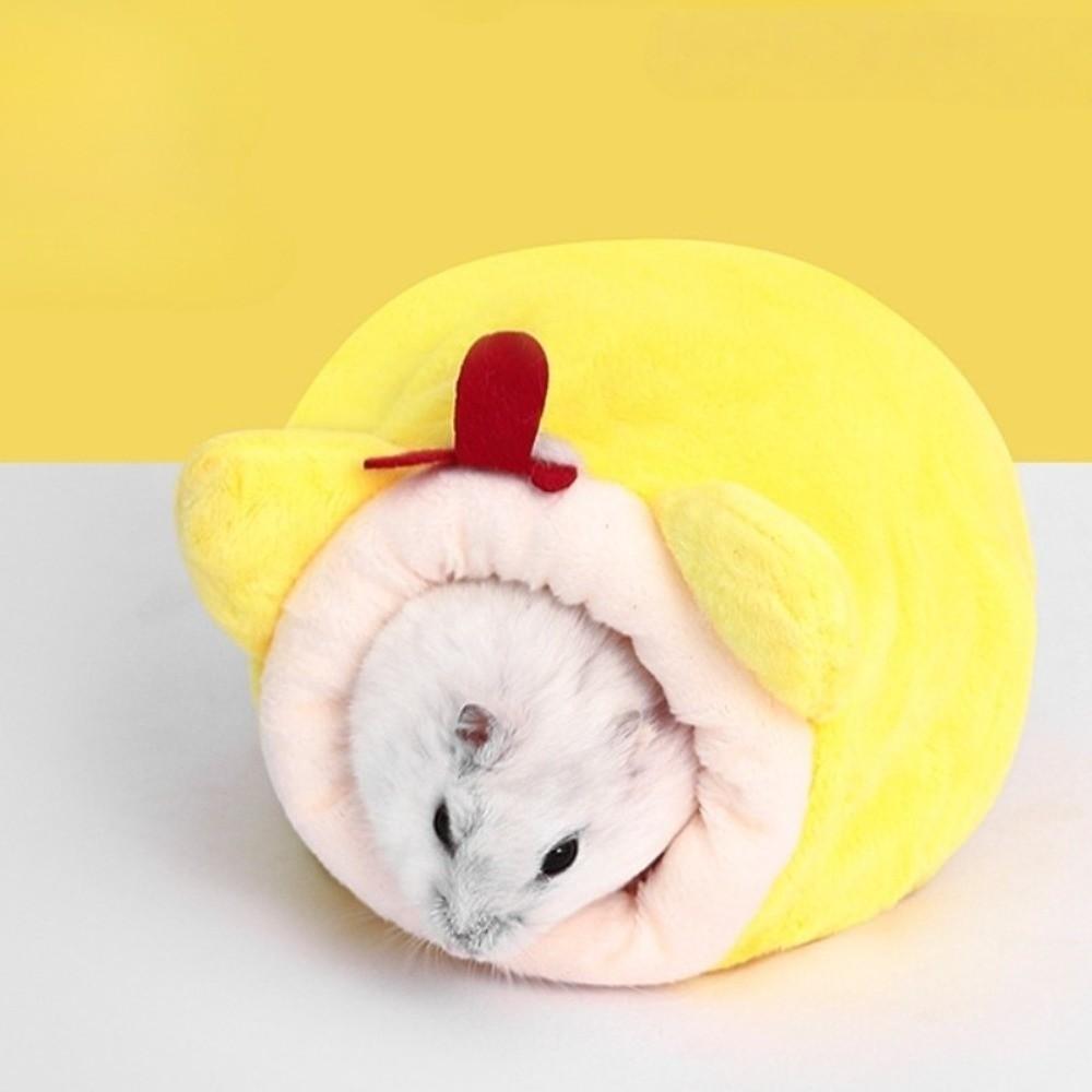 Rat Cute Hamster Cotton House Thickened Soft Rat Sleepping Bed Plush Comfortable Hamster House Cave Golden Hamster