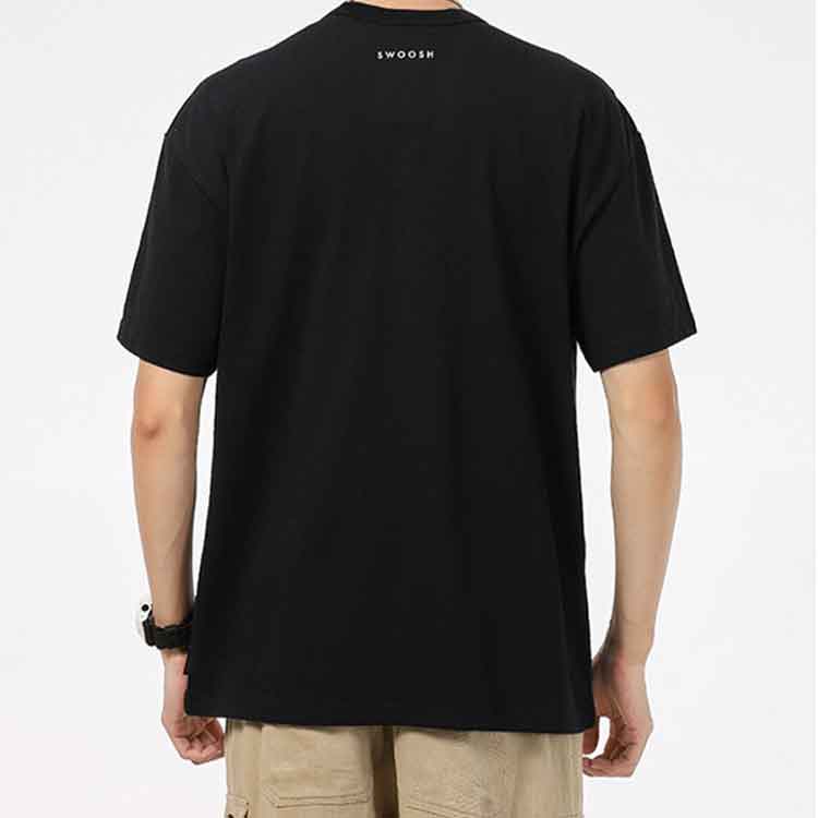 Nike T Shirts Men's Black Crew Neck Moderate Straight Fit DJ6297-010