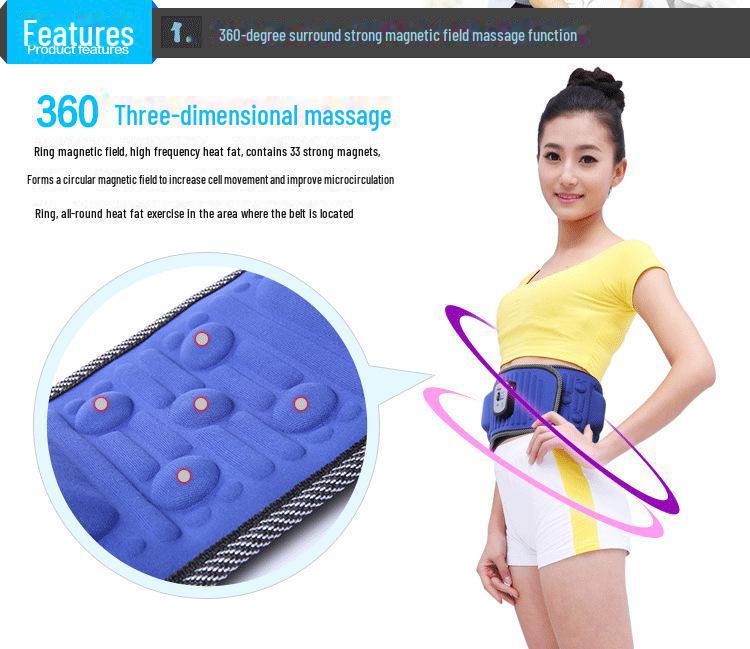 Double Slim X5 Intelligent Vibration Heating Abdominal Massage Fitness Belt
