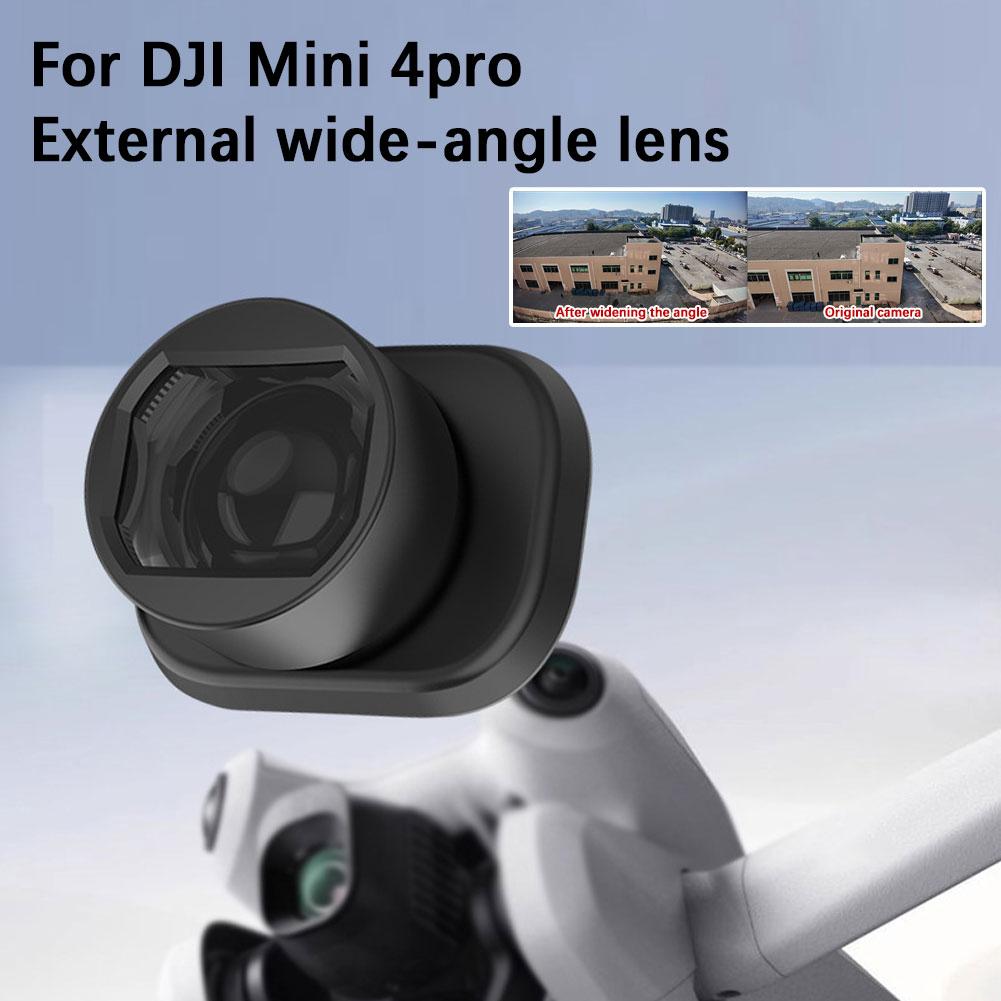 for Dji Mini 4 Pro External Wide-angle Lens Filter Shooting Range Increase 25% Camera Lens 0.75x Drone Accessories C5G5