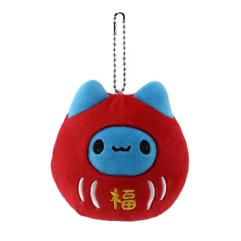 Bugcat Capoo Plush Toys Keychain Cute Blue Cat Erpillar Soft  Stuff Animal Bag Accessories Pendant For Birthday Gift