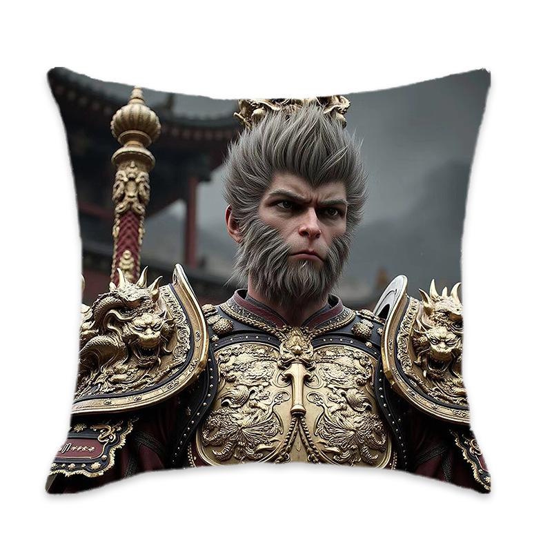 Kissen der New Black Myth Wukong Serie Bequem und weich Auto Zuhause Schlafzimmer Nachttischkissen Kissen