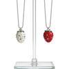 Collana con Zircone Fragola da Donna Minimalista Carina Dolce Lusso Catena per Maglione