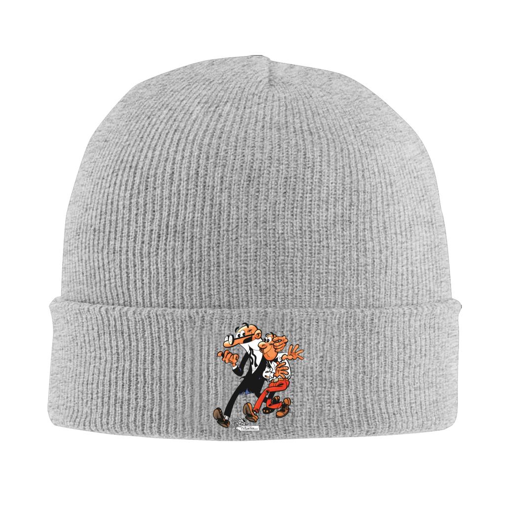 Mort  Phil Mortadelo y Filemón  Beanie Hats  Bonnet Hats Men Women Hip Hop Gym Skullies Beanies Spring Printed Warm Caps