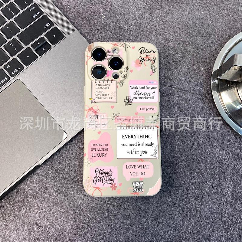 English label Applicable iPhone15 mobile phone case 14PROMAX all-inclusive 13 anti-drop 16/15 protective case 17