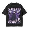 Anime Jujutsu Kaisen Gojo Satoru Geto Suguru Grafik T-Shirt Herren Manga Vintage T-Shirts Baumwolle Gewaschenes T-Shirt Harajuku Herren T-Shirt