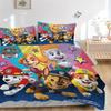Paw Patrol Calendar Bedding 3 Piece Set HD Print Duvet Cover Pillowcases for Teens Adult Bedroom Decoration Christmas Gift