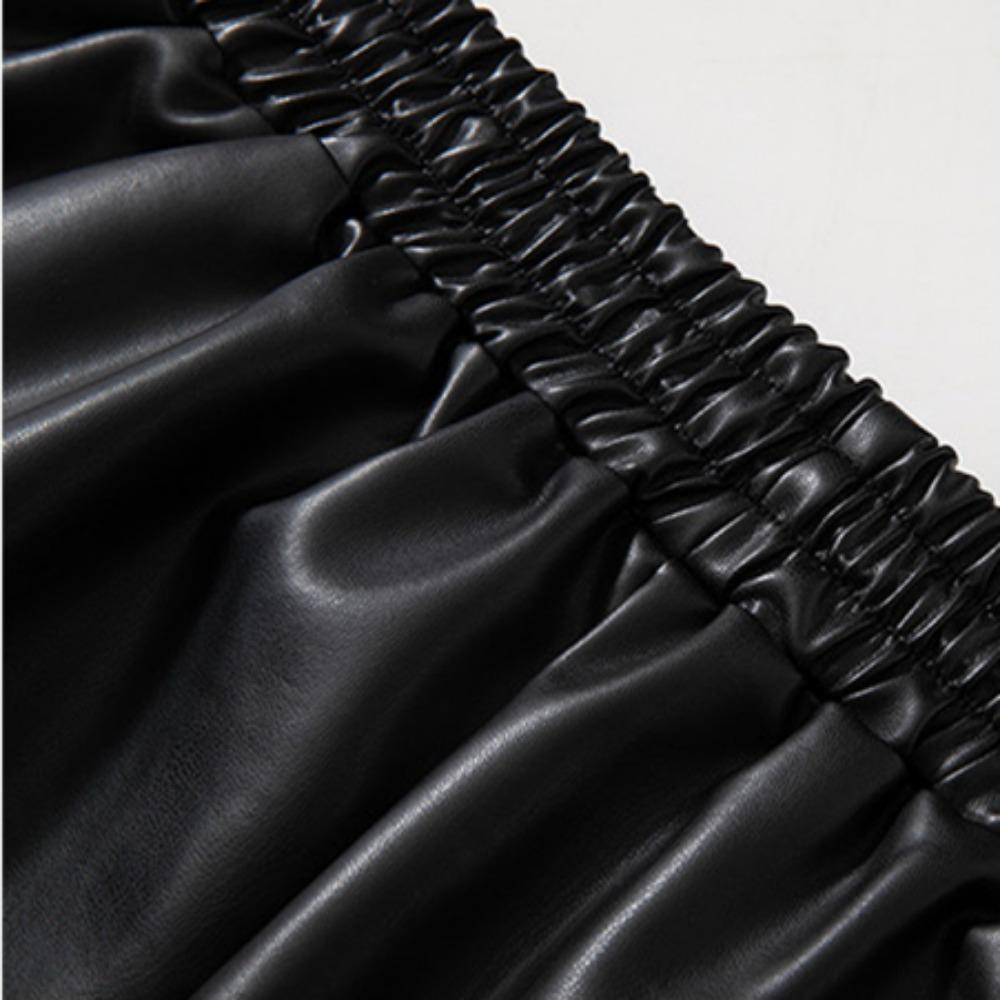 עור טהור שחור אדום מכנסיים קצרים כיסים 2025 קיץ גברים נשים איכות גבוהה צהוב שרוך מכנסי חוף קצרים מכנסיים