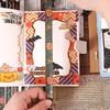 Thin Layering Washi Tape 8 Rolls Halloween Tape, Spooky Bat Witch Cat Pattern Decorative for Junk Journaling Supplies, Scrapbooking, DIY Crafts, Gift