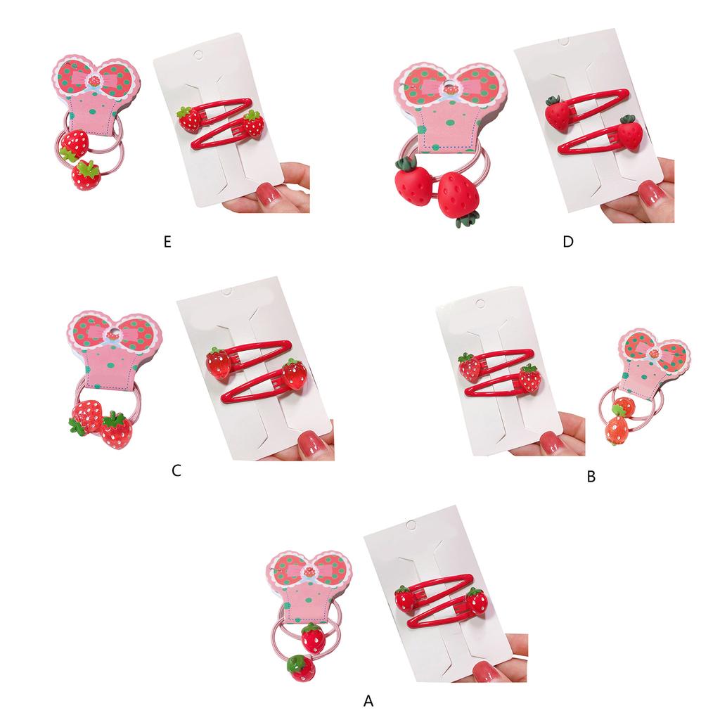 Strawberry Hair Clip Glitter Women Kid Hairgrips Headdress Barrettes Glitter Hair Tie Sweet 2000s Girls Hairpins