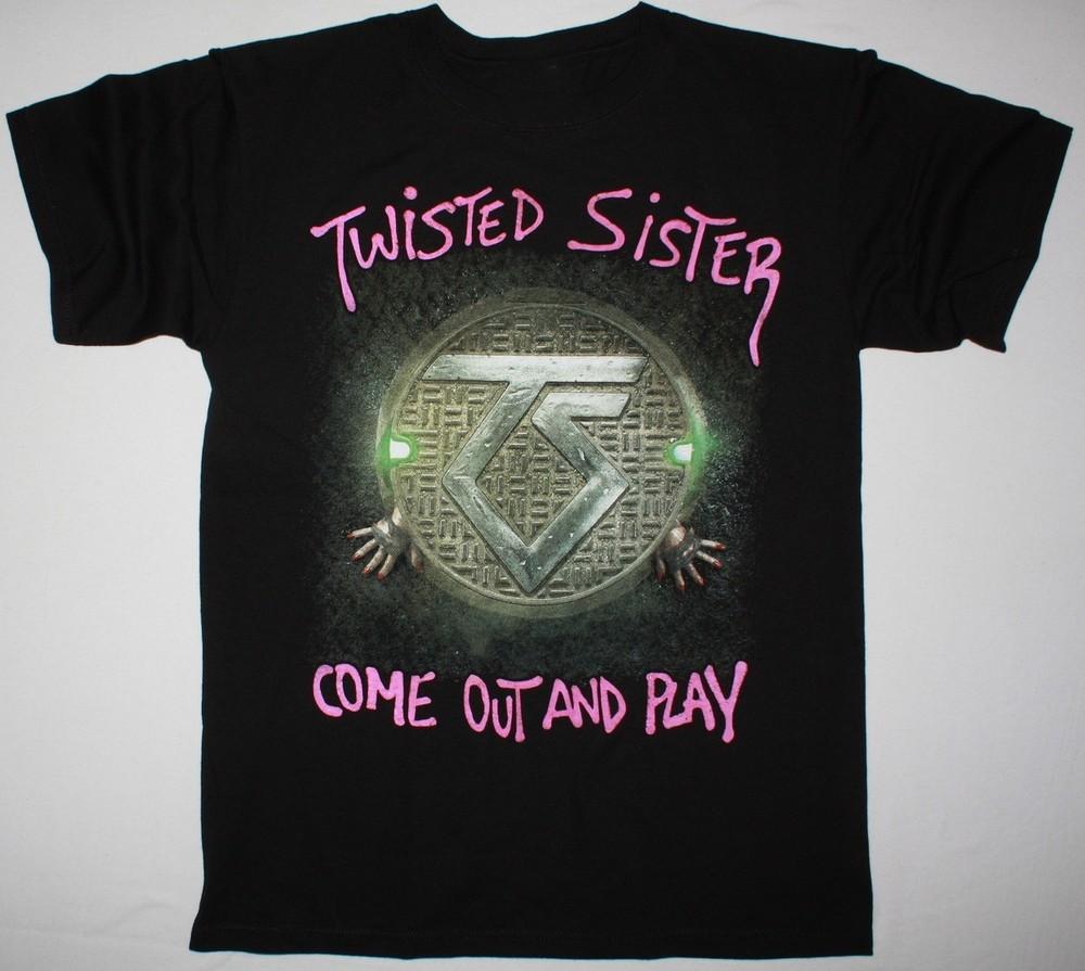 Twisted Sister Short Sleeve Black Cotton All size S-5XL Shirt TA434 Unisex T-Shirt S