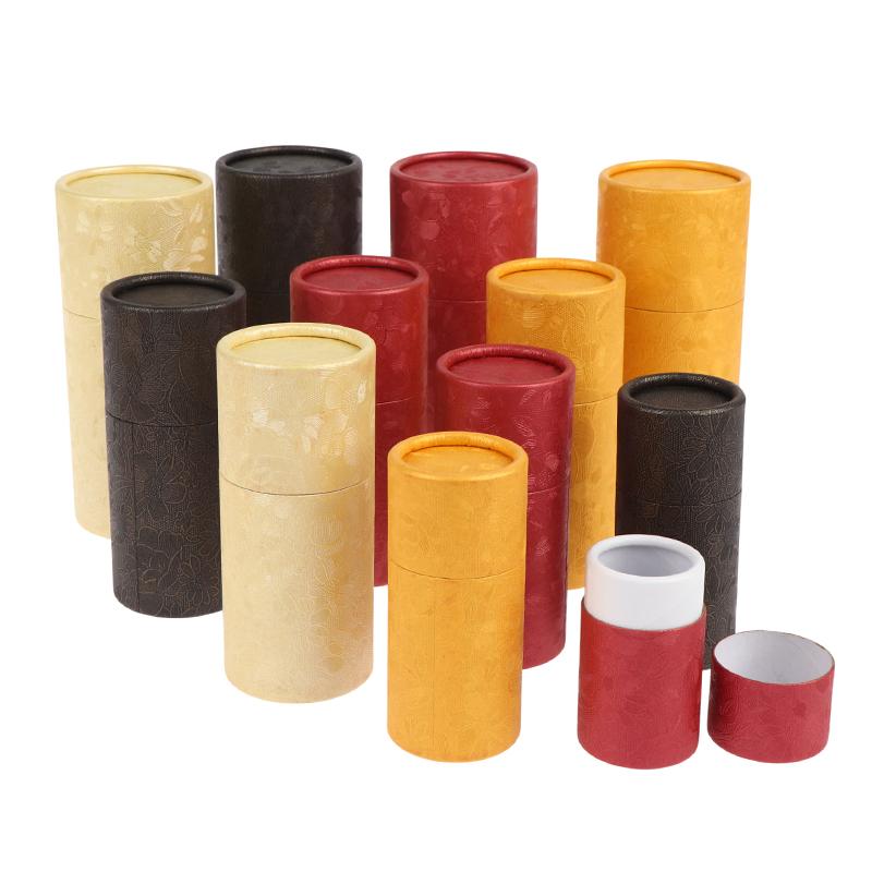 Paper Jar Tube Packaging 1Pcs Essential Oil Bottle Cosmetic Tubes Small Eco Friendly Containers for Perfume Storage Travel