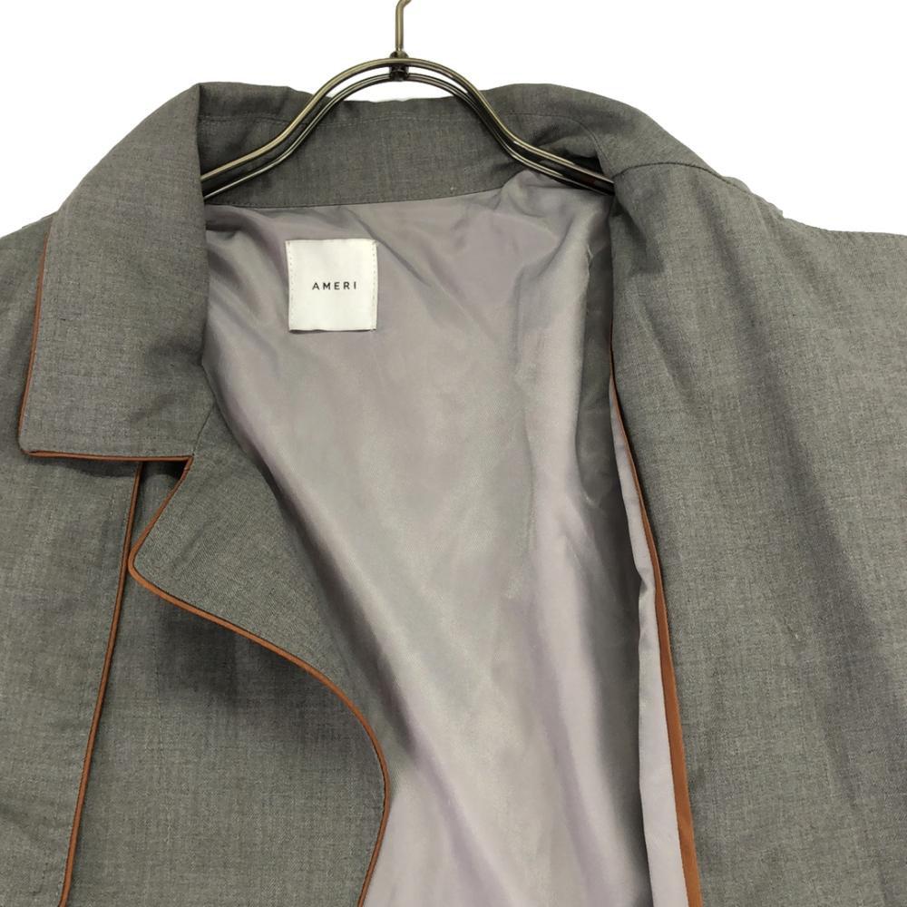 AMERI UNDRESSED Back Pleated Layered Coat FREE Gray Lined Trench Coat Women Used