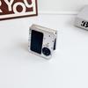 Mirror with Polka Dot Nice Lucky Hand Phone Case for OPPO Find N3 Flip FIND N2 FLIP Camera Protect Cover