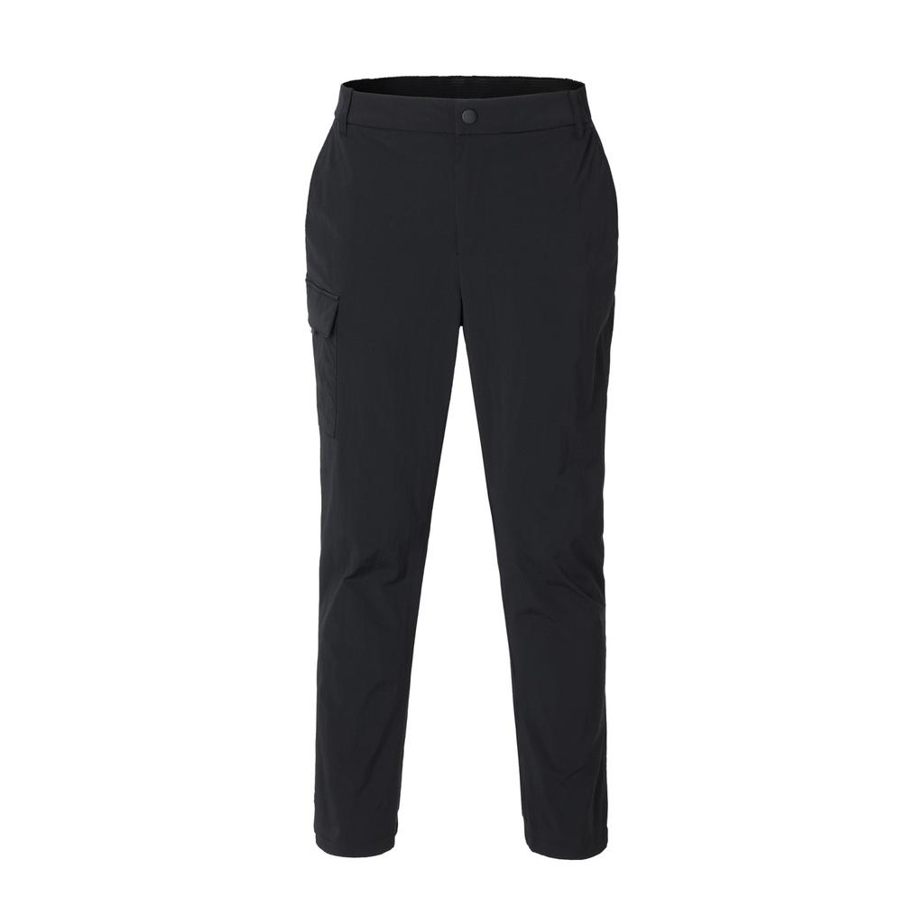 CHALLENGER Men'S Essential Stretch Nylon Semi-Jogger Cargo Pants Black
