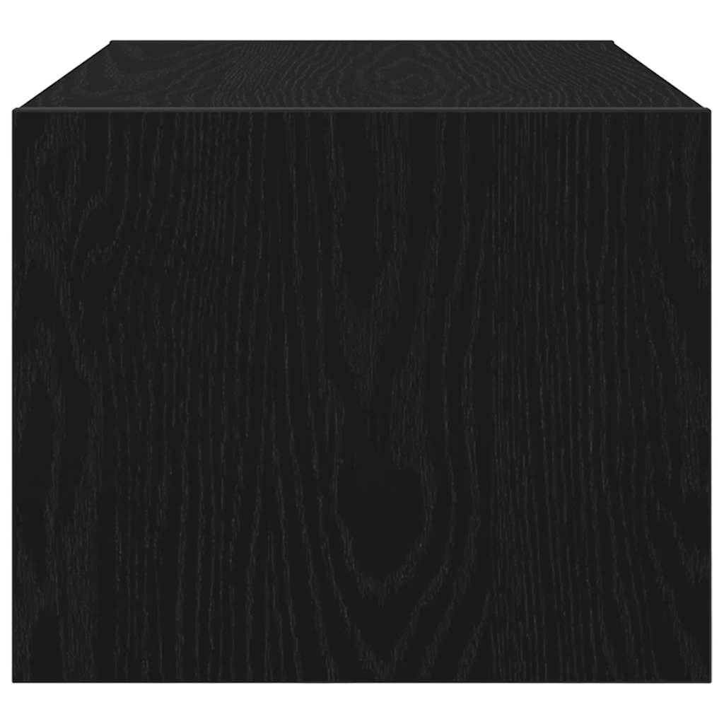 TV Cabinet Black Oak Effect 60x31x25.5 cm Engineered Wood