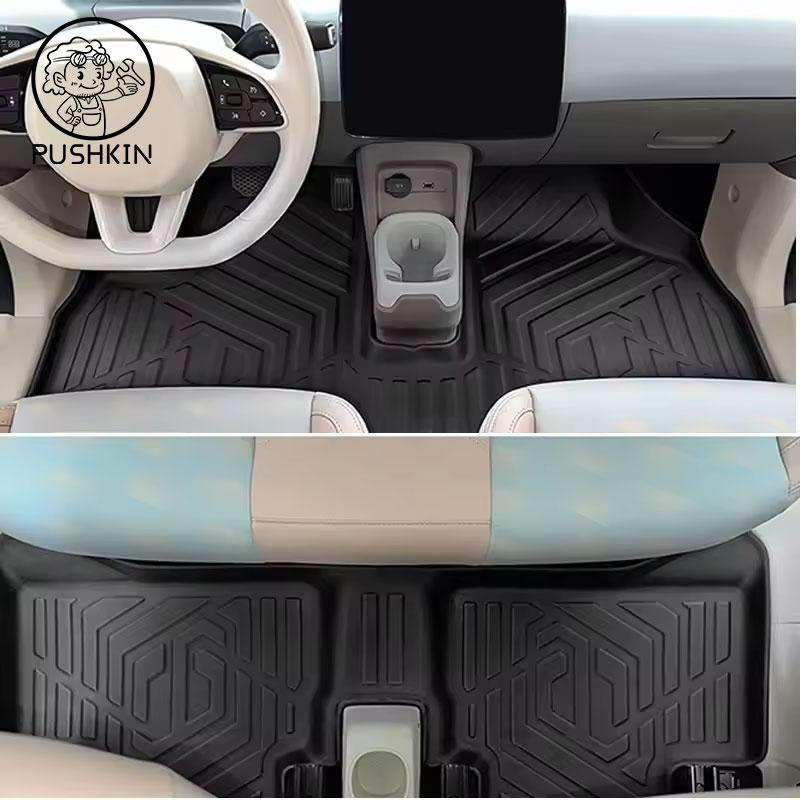 LHD Car Floor Mats For Leapmotor T03 2024 2025 2026 Cargo Liners Waterproof Non-slip Trunk Mat Protector Foot Pads Car Carpets