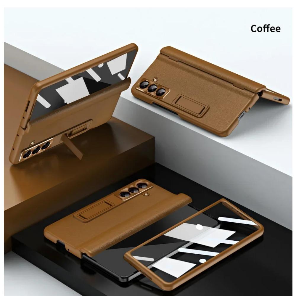 Πολυτελής Επαγγελματικός Αόρατος Ρυθμιζόμενος Στήριγμα Φιλμ από Γυαλί Tempered Θήκη Τηλεφώνου για Samsung Galaxy Z Fold 7 6 5 4 3 Προστατεύει το Πίσω Κάλυμμα