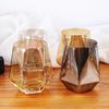 11OZ 320ml Glass Drinking Whiskey Cup Household Hexagonal Glass Diamond Shaped Geometric Juice Beer Cups Home Luxury Drinkware