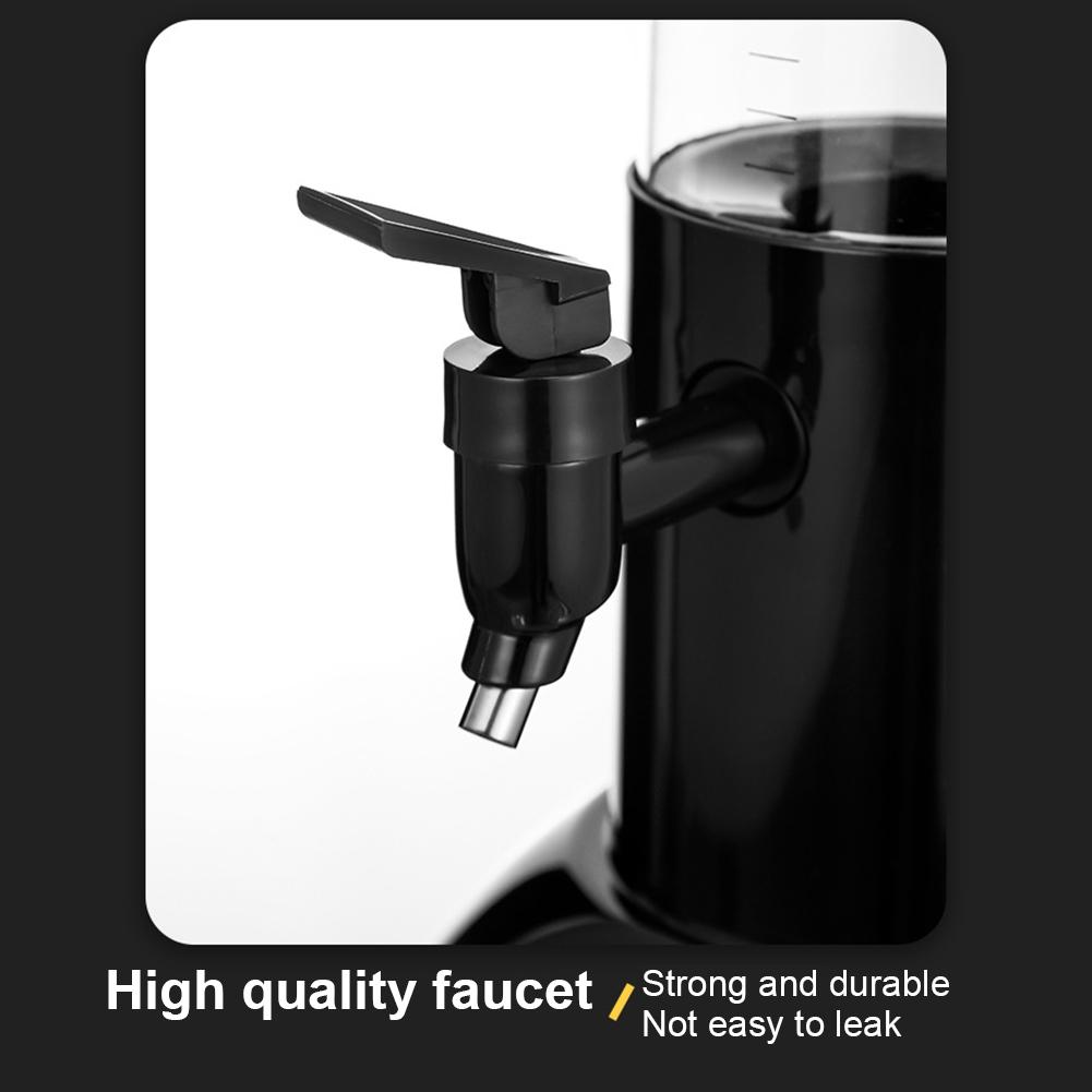 3L Beer Dispenser Beer Tower with Spigot & Ice Tube Beverage Dispenser LED Light Tabletop Liquor Dispenser for Bar Party