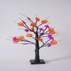 Halloween Eyeball Tree LED Light with Black Leaves Tabletop Ornament for Indoor Halloween Party Home Haunted House Spooky Festival Decor