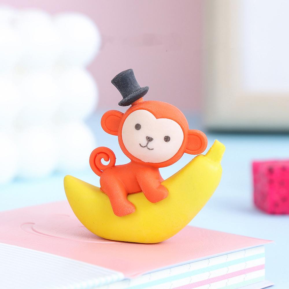 1 Piece Cartoon Cute Kawaii Rubber Eraser Novelty Stationery Office School Supplies