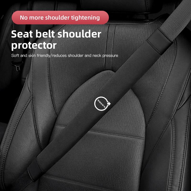 AABAN1 2Pcs Car Seat Belt Shoulder Protection Set Interior Accessories For Volvo V60 V40 XC90 S60 C30 XC60 V50 V70 S80 T6 V90 EX30 EX90