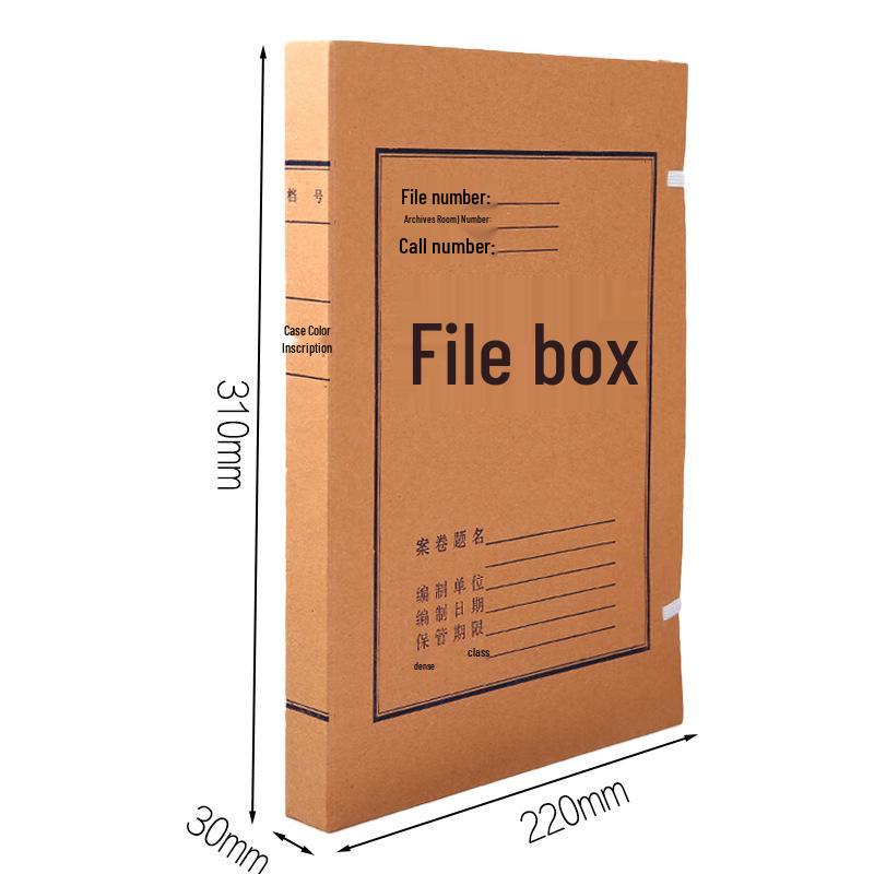 Chen & Guang A4 Textured Cowhide Document Archive Box