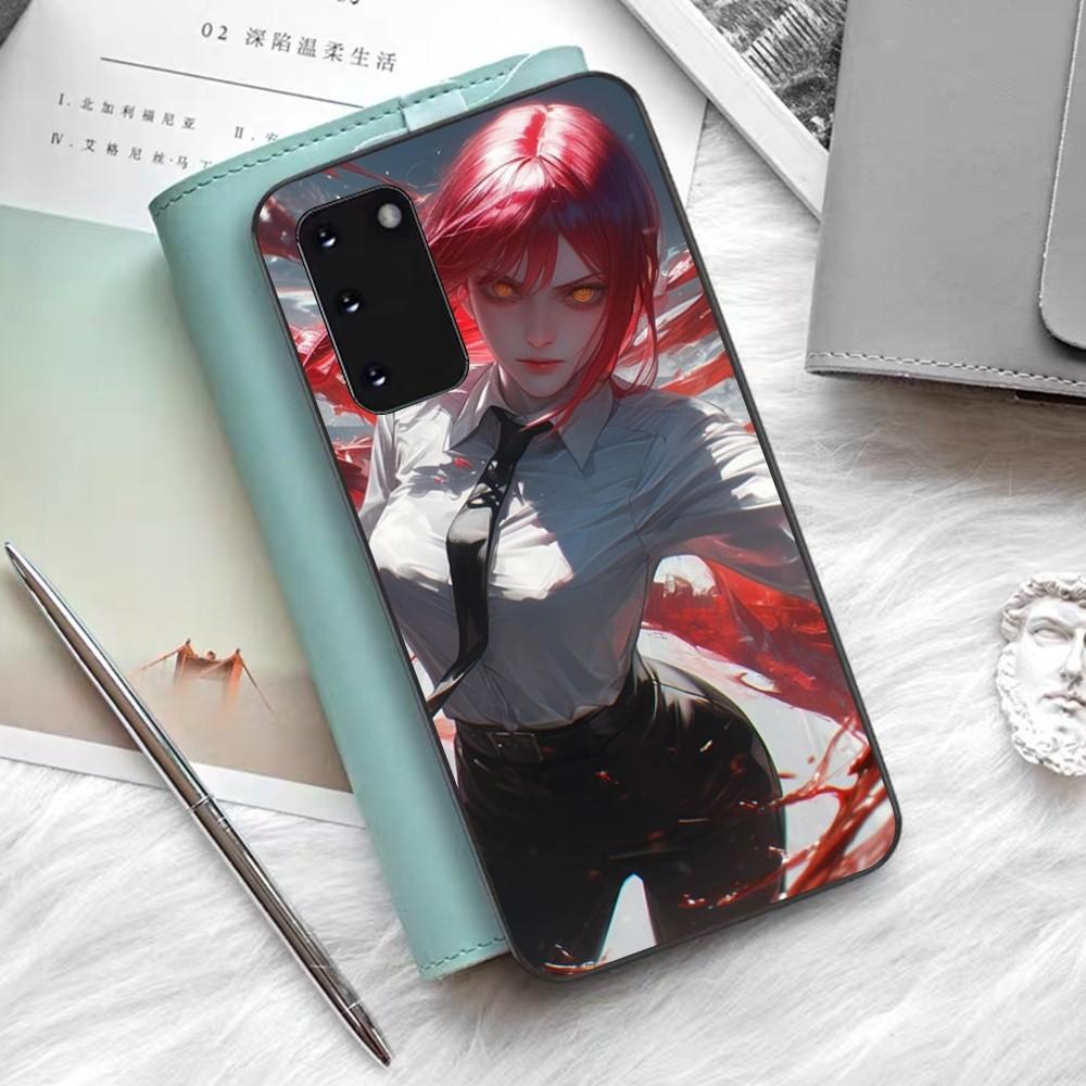 Chainsaw Man Makima Phone Case Silicone PC+TPU For Samsung S10 20 30 22 23 24 Plus Lite Ultra Cover