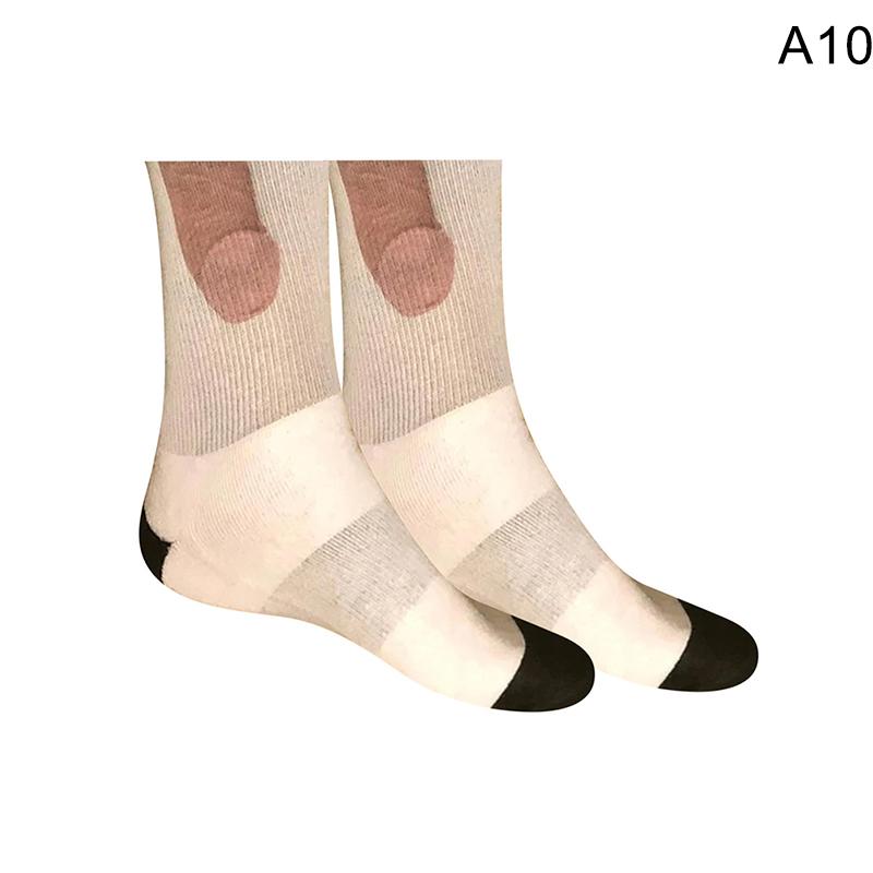 2023 Neuheit Lustiger Sockenwitz Exposed Prank Printing Lustige bunte sexy Socken