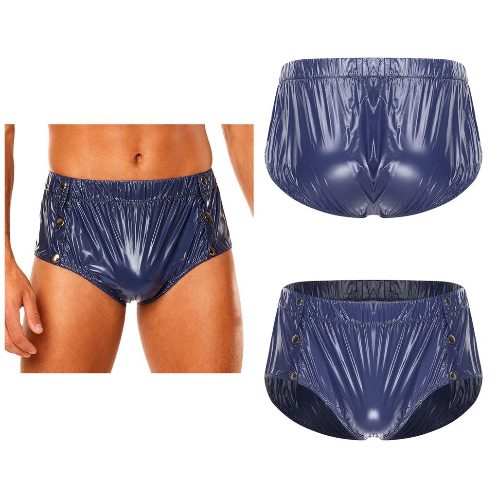 S-3XL Men‘s Waterproof Incontinence Underwear: Side Snap Button & Tear-Away Design, Washable Protective Cover for Elderly Care