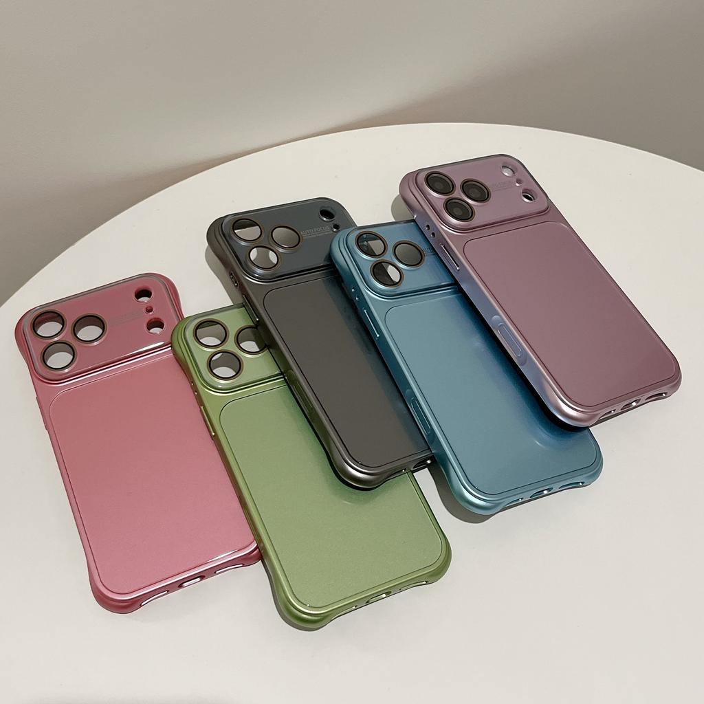 Metallic Paint Becomes 17 Large Windows In Seconds, Airbag Glass Case Is Suitable for iPhone17promax Apple 16 Mobile Phone Case 15.