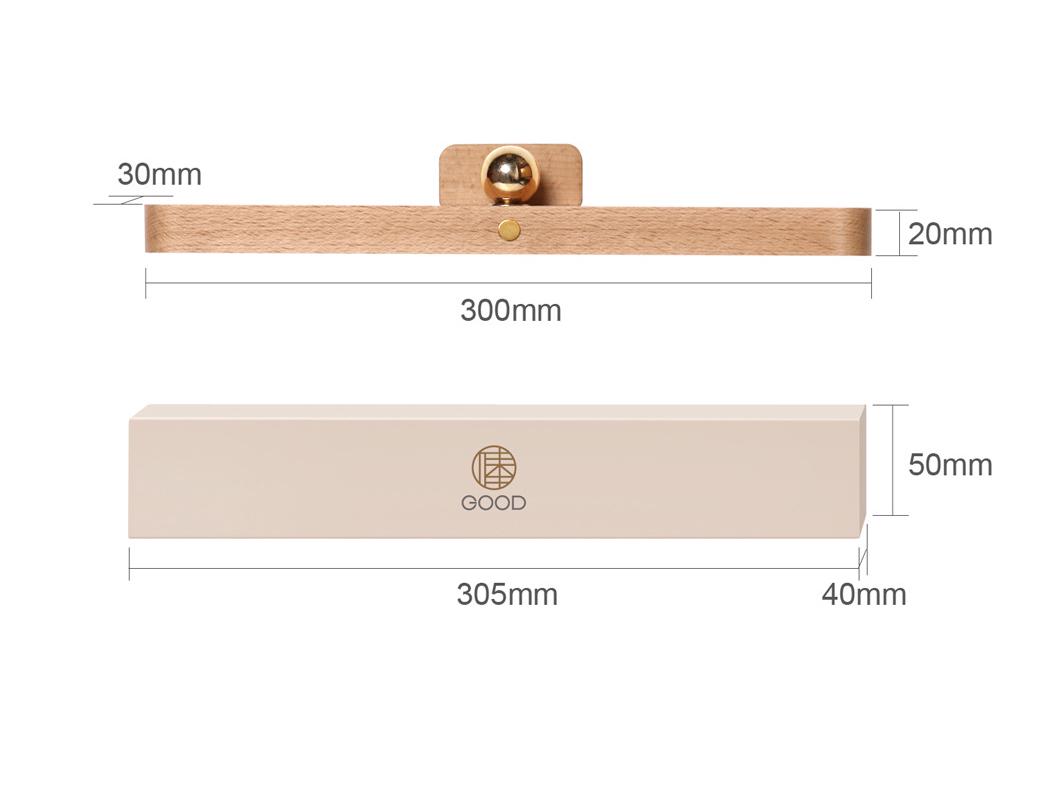 

Портативный магнитный светодиодный прикроватный светильник для туалетного столика – Не требует сверления 300*30*20 mm