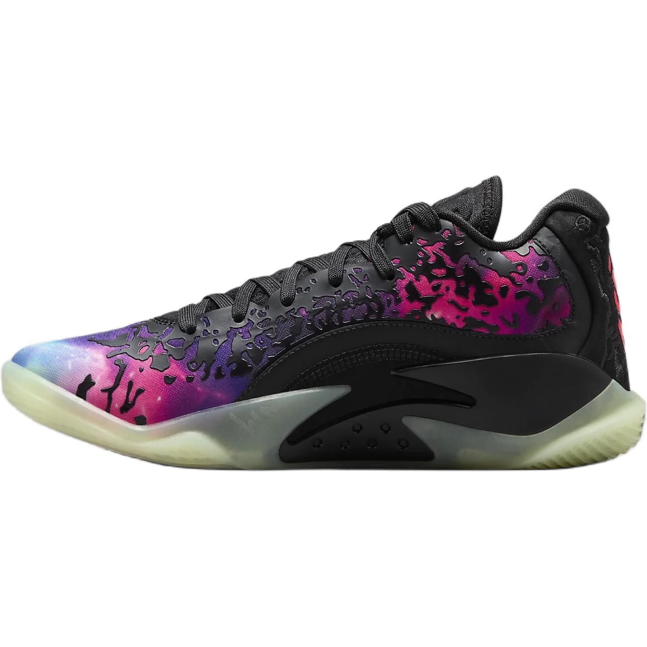 Кроссовки Air Jordan Zion 3 GS Lift Off для детей Черный Яркий-Фиолетовый Едва-Лаймовый DV3869-006 40