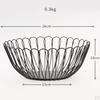 Simple Basket Iron Wire Organizer Vegetable Rack Storage Tray Holder Table