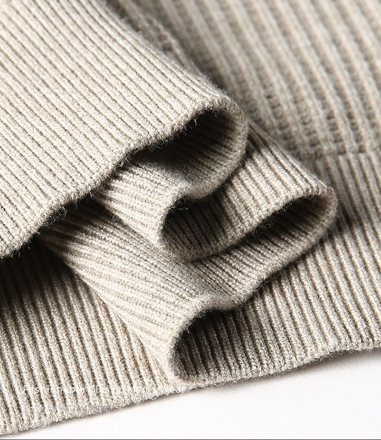 Men's Douyin Bestseller Autumn/Winter Knitwear: Trendy Round Neck Solid Color Jacquard Thick Sweater