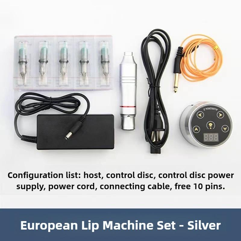 European Lip Current Instrument Particle Eyebrow Tattoo Embroidery Machine Point Stab Tattoo Full Throw One-Piece Machine