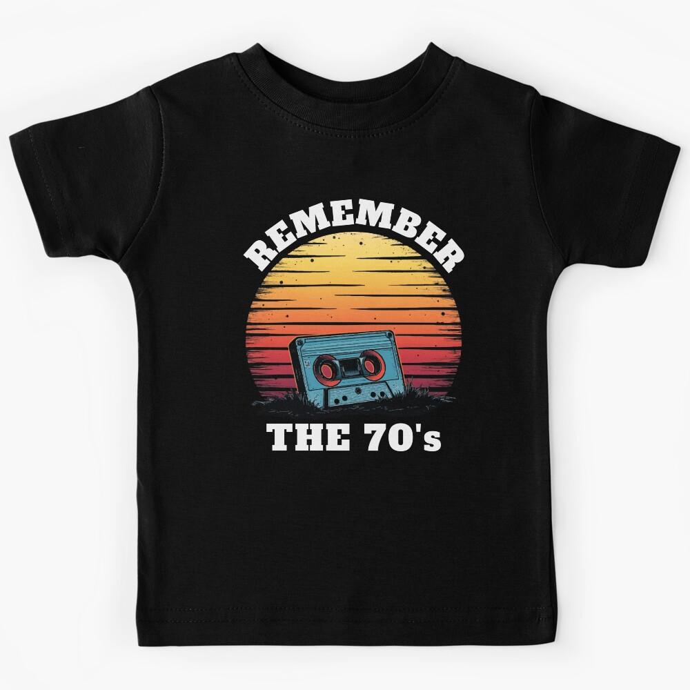 Retro Cassette Tape - Nostalgic 70s Vibes Kids T-Shirt 130