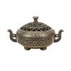1pc Brass Incense Burner Metal Aromatherapy Holder Unscented Ideal for Yoga Meditation Bedroom Ambiance Home Decor
